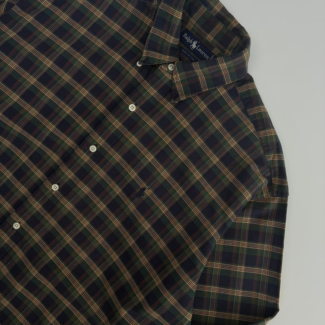 Polo  폴로 랄프로렌 105 자수 코튼 빈티지 체크 셔츠   상품이미지3