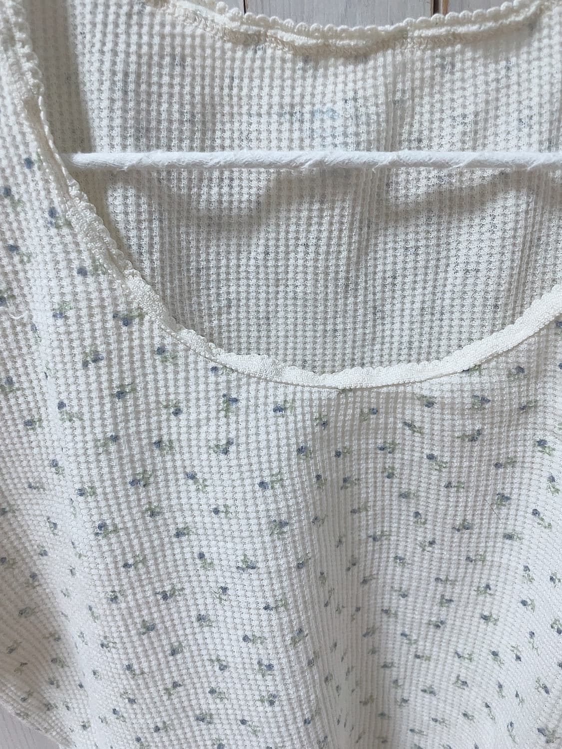 브랜디멜빌 와플 플라워 반팔 탑 상품이미지3