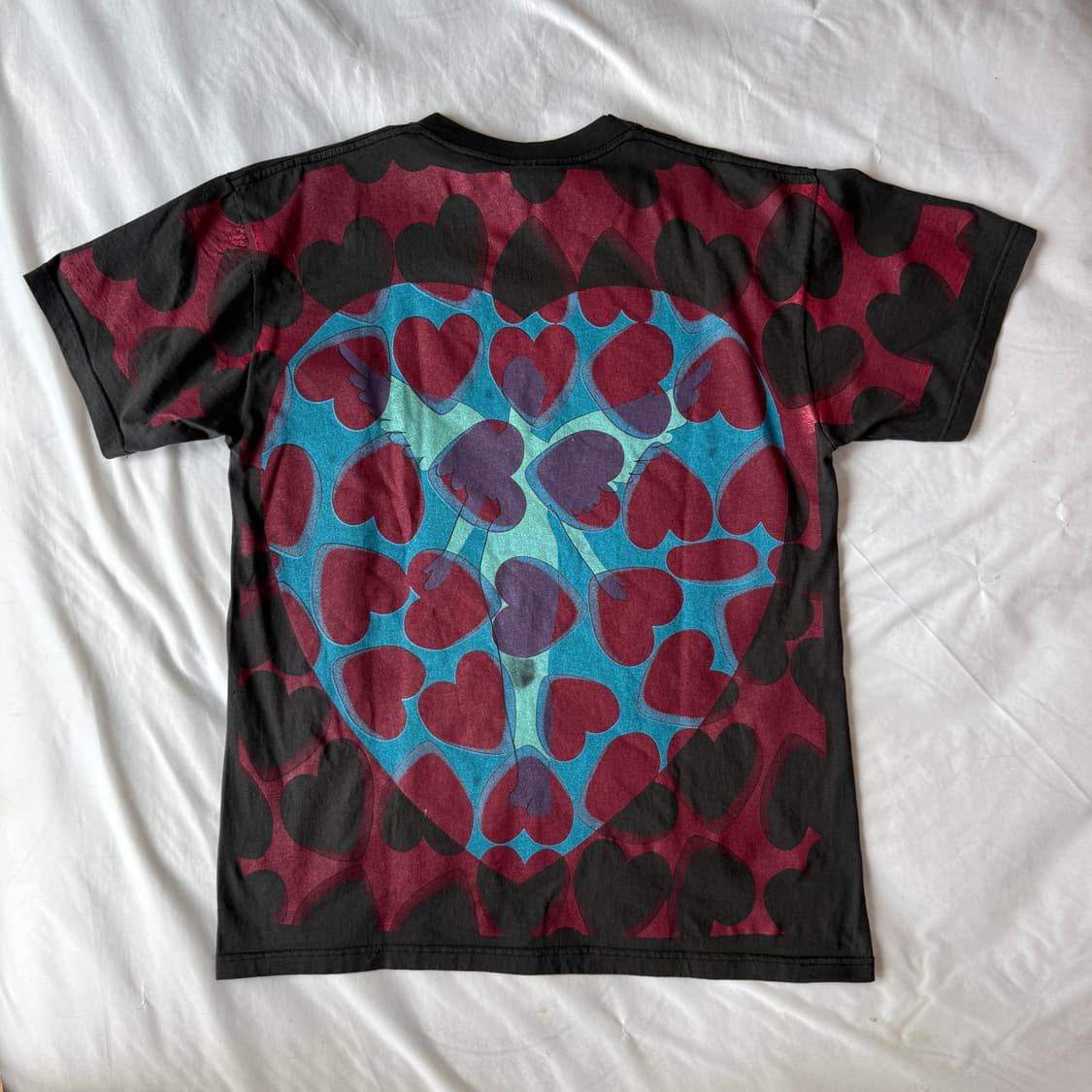 너바나 93년 '하트 셰이프 박스' AOP 티셔츠 상품이미지5