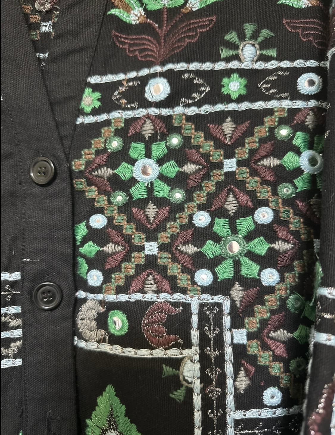 자라 블랙 자켓 에스닉 자수 장식 상품이미지6