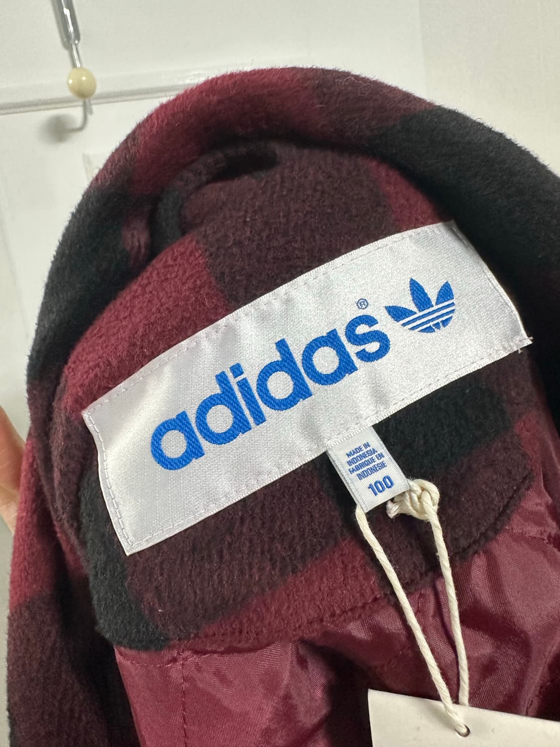 아디다스 체크 하이넥 울 자켓 상품이미지3