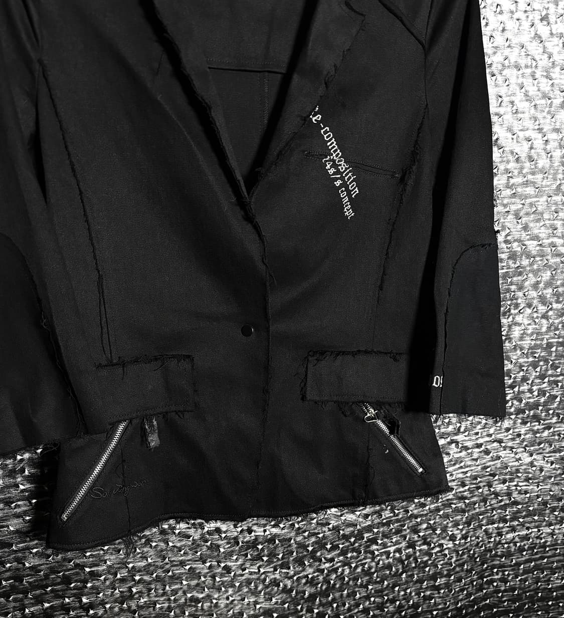 Re-composition 그런지 블레이저 상품이미지2