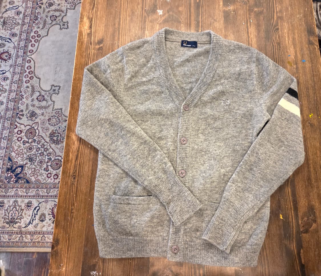 프레드페리 셔틀랜드울 카디건 상품이미지4