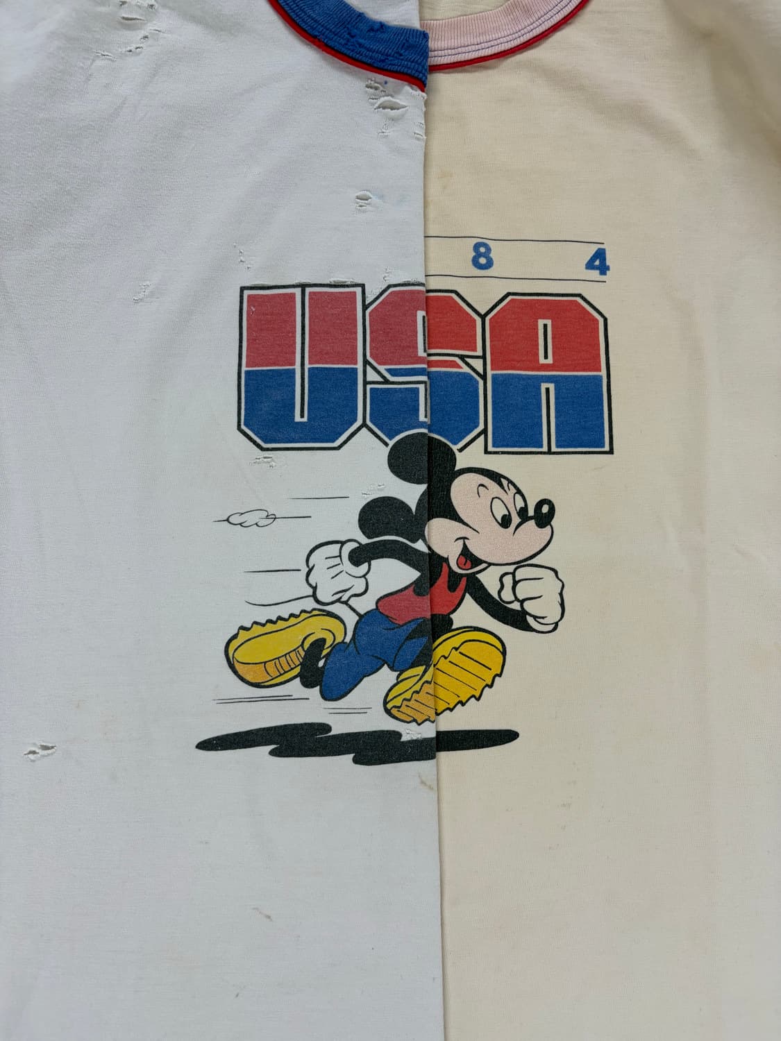 빈티지 디즈니 USA 미키마우스 링거 티셔츠 상품이미지10