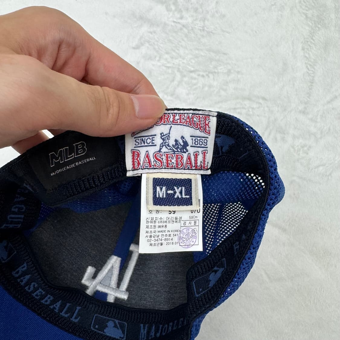 MLB LA 로고 트러커 캡 상품이미지9