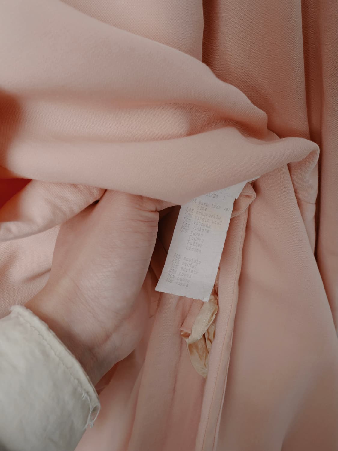 펜디 파스텔 핑크 싱글 코트 상품이미지6