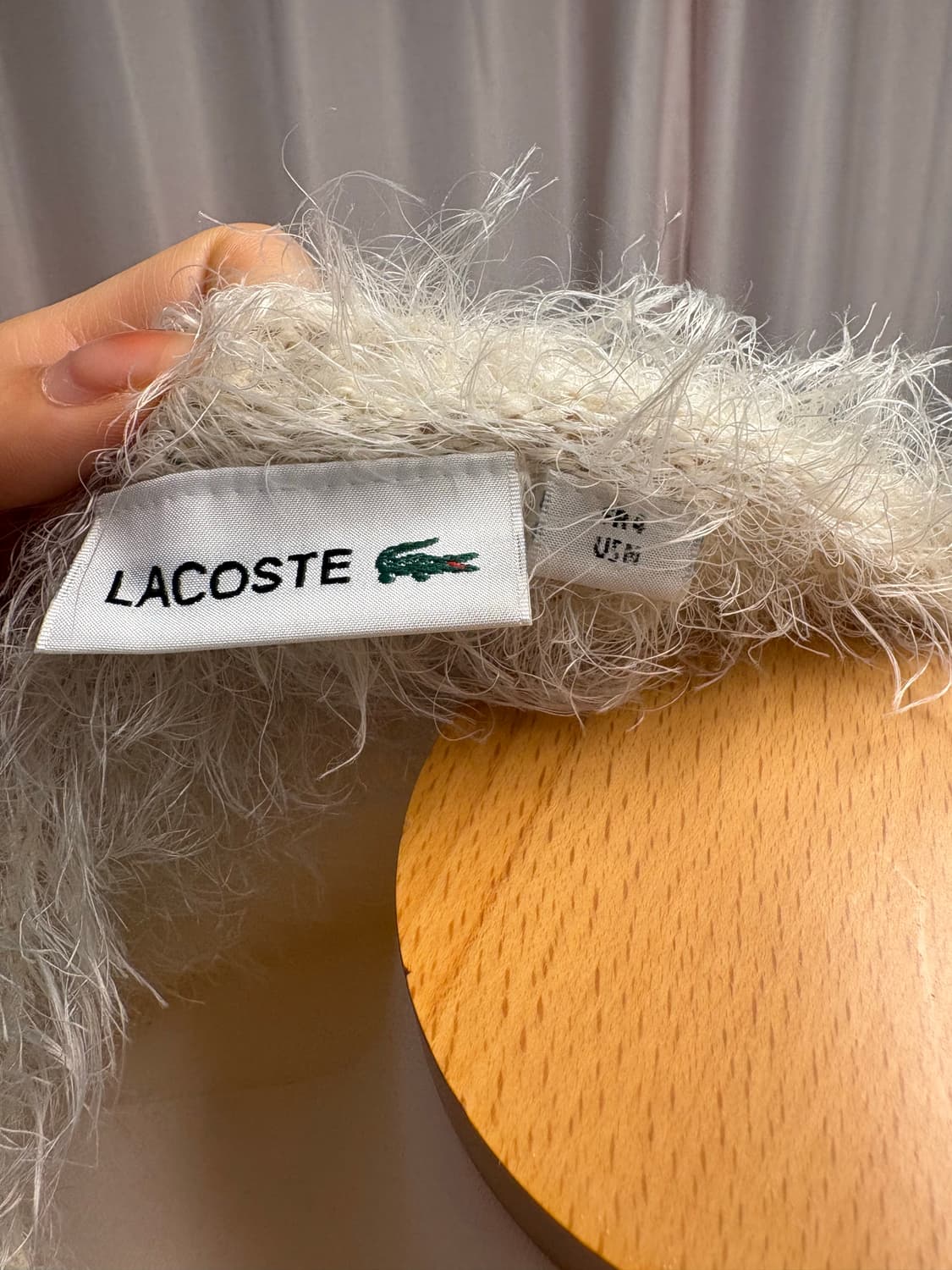 라코스테아이보리앙고라퍼가디건 상품이미지5