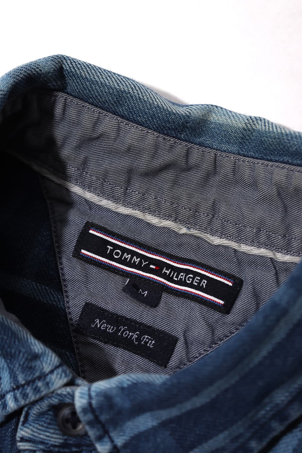 TOMMY HILFIGER 데님 워싱 셔츠 size M 상품이미지5