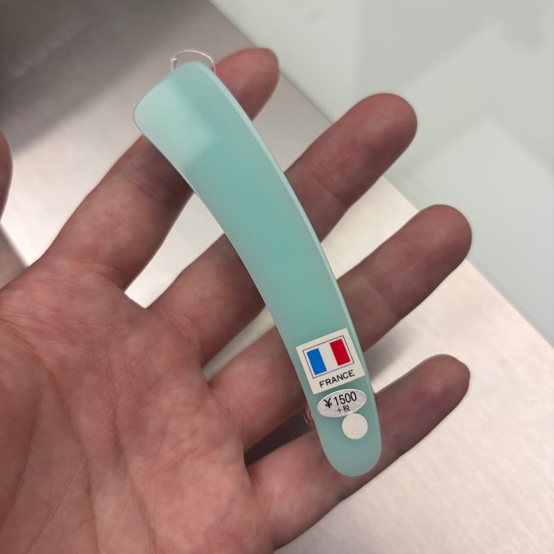 프랑스 빈티지 오묘한 민트 삔 헤어클립 상품이미지4