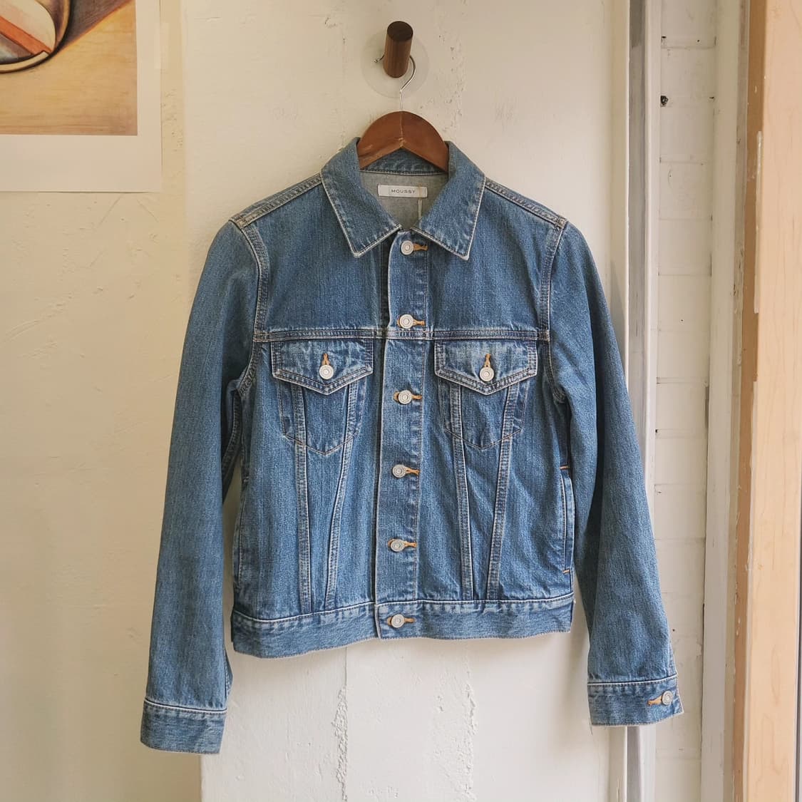 Moussy 중청 클래식 데님 자켓 상품이미지1