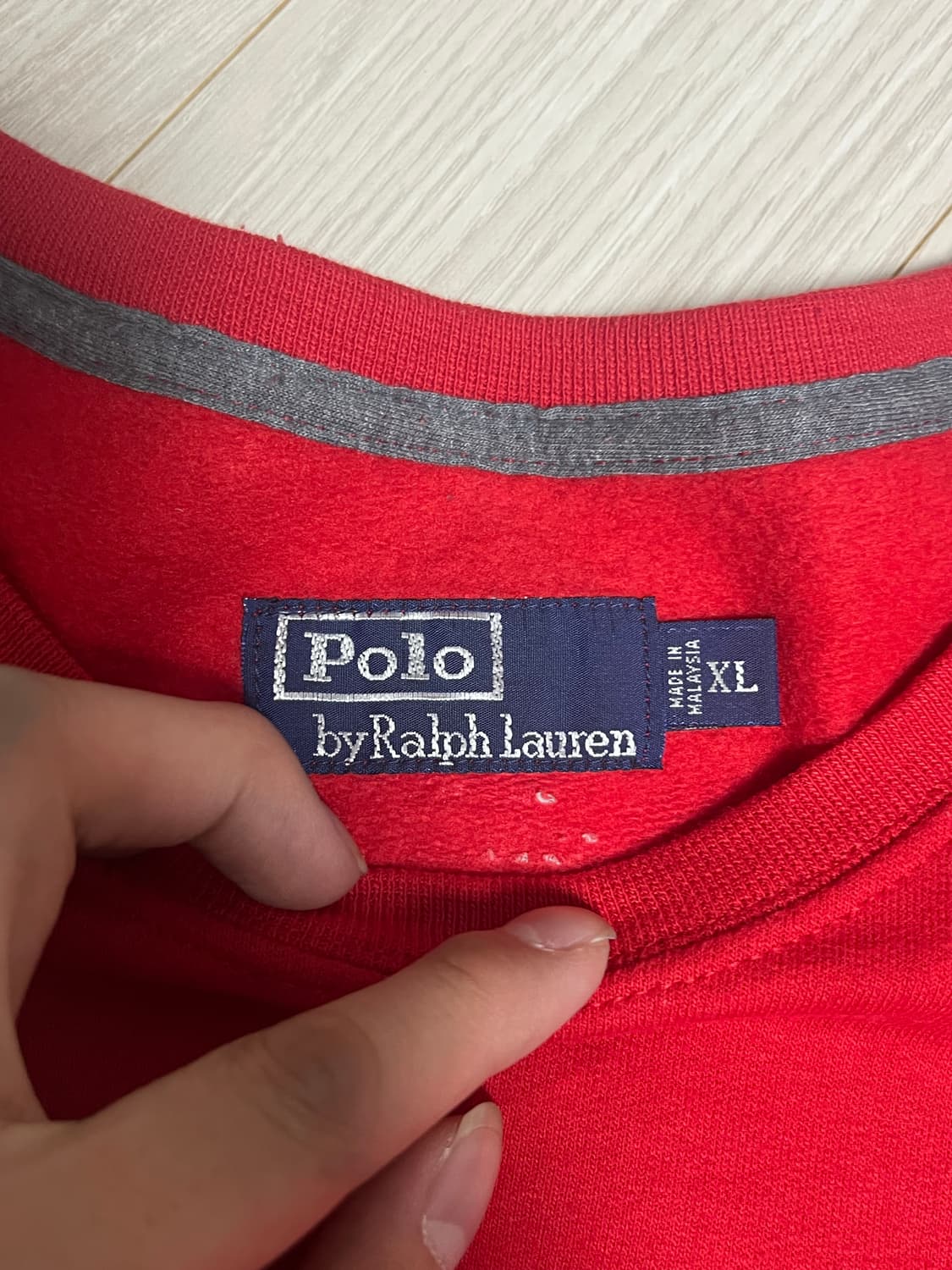 폴로 레드 맨투맨 상품이미지2