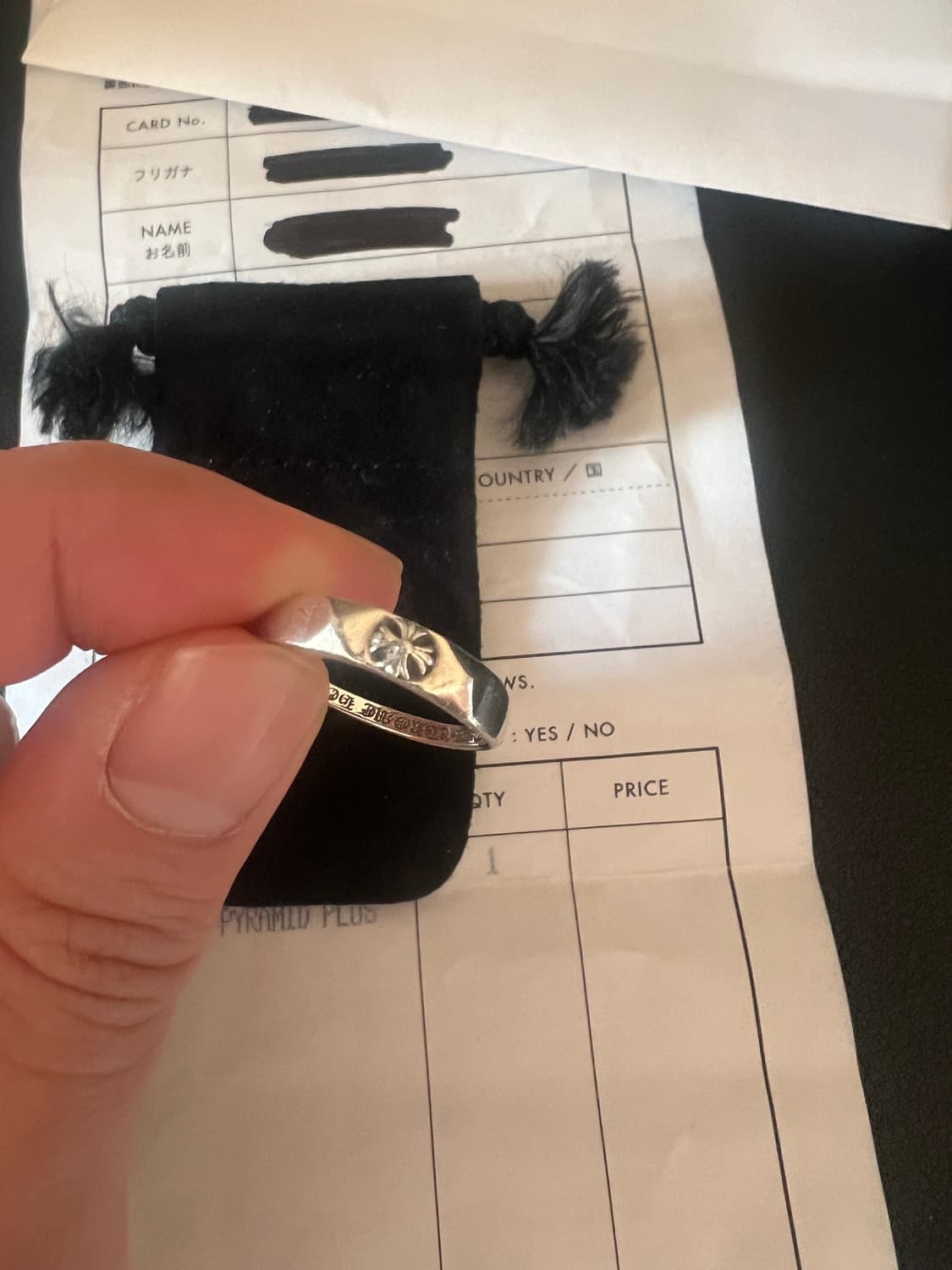 크롬하츠 피라미드 플러스 버블검링 us6.5 상품이미지6