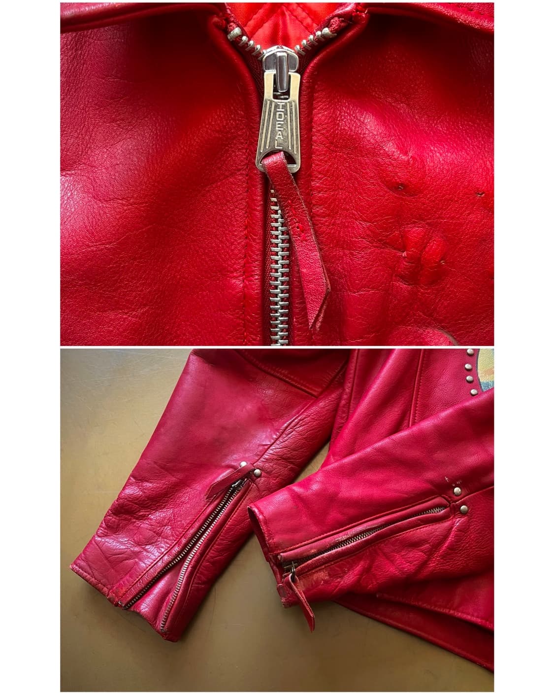 90s Harley Davidson Studs Leather Jacket 상품이미지8