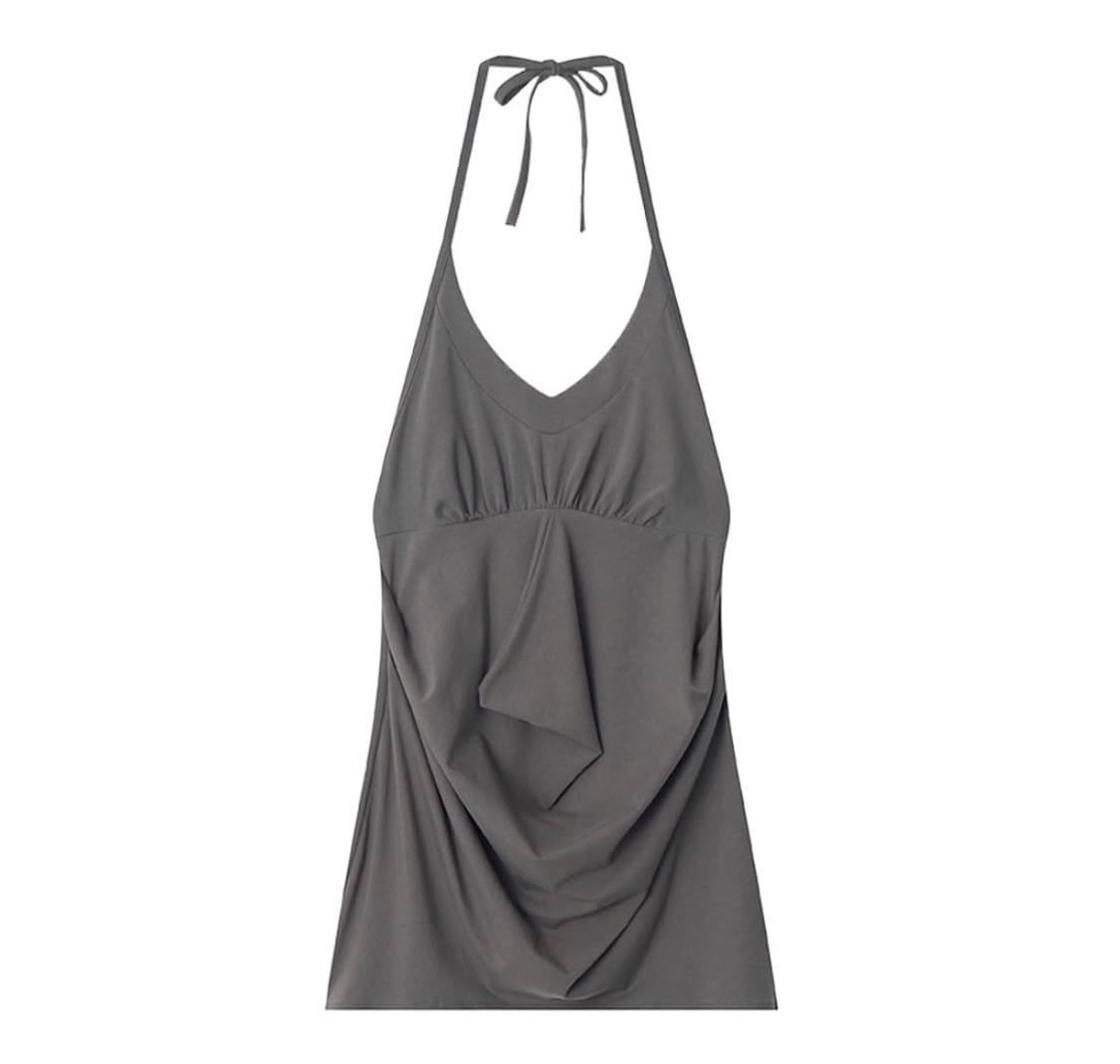 [새상품] 콜로신스 Quince Halter Top Slate Gray 상품이미지1