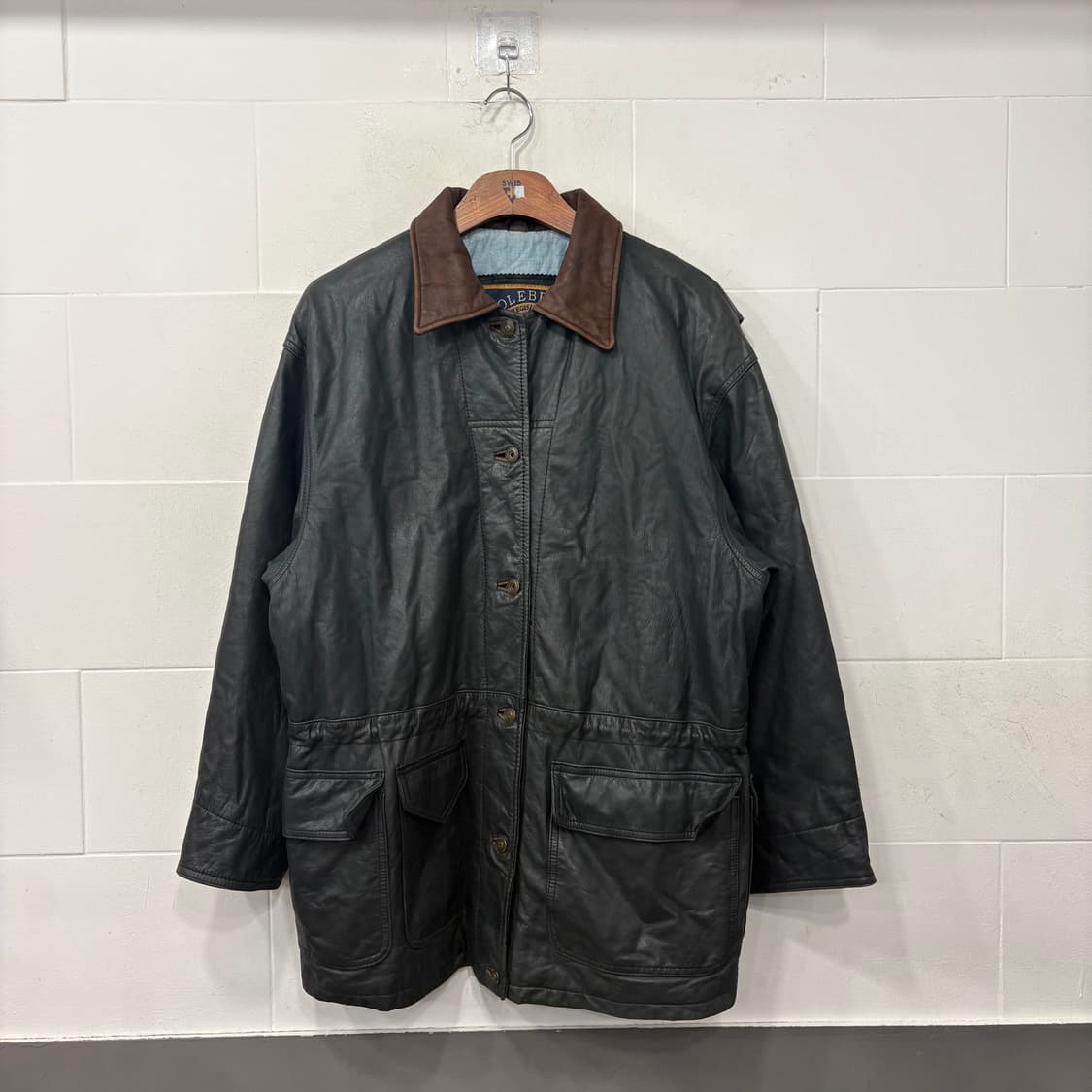 콜보룩 빈티지 소가죽 카 코트 자켓 상품이미지1