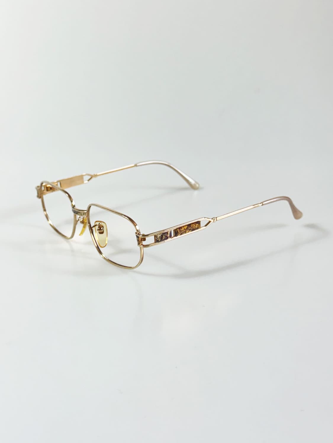 90s P.S.C. FASHION 골드 스퀘어 메탈 빈티지 안경 상품이미지3