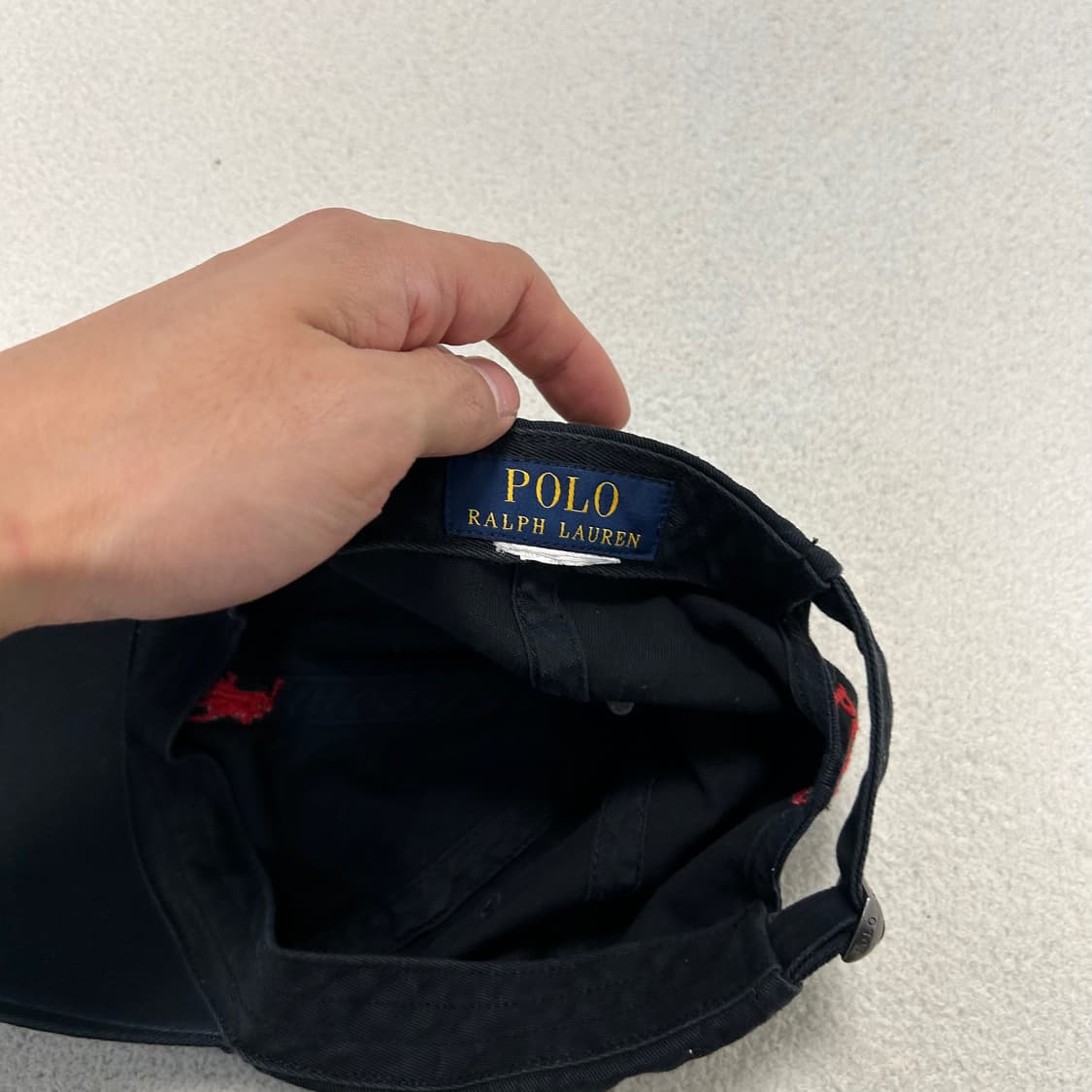 Polo Cap Black 상품이미지3