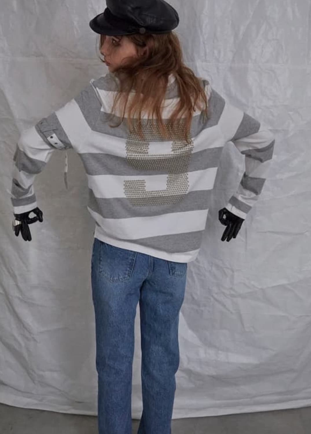 [dared] BALL STUD STRIPED POLO TOP 상품이미지3