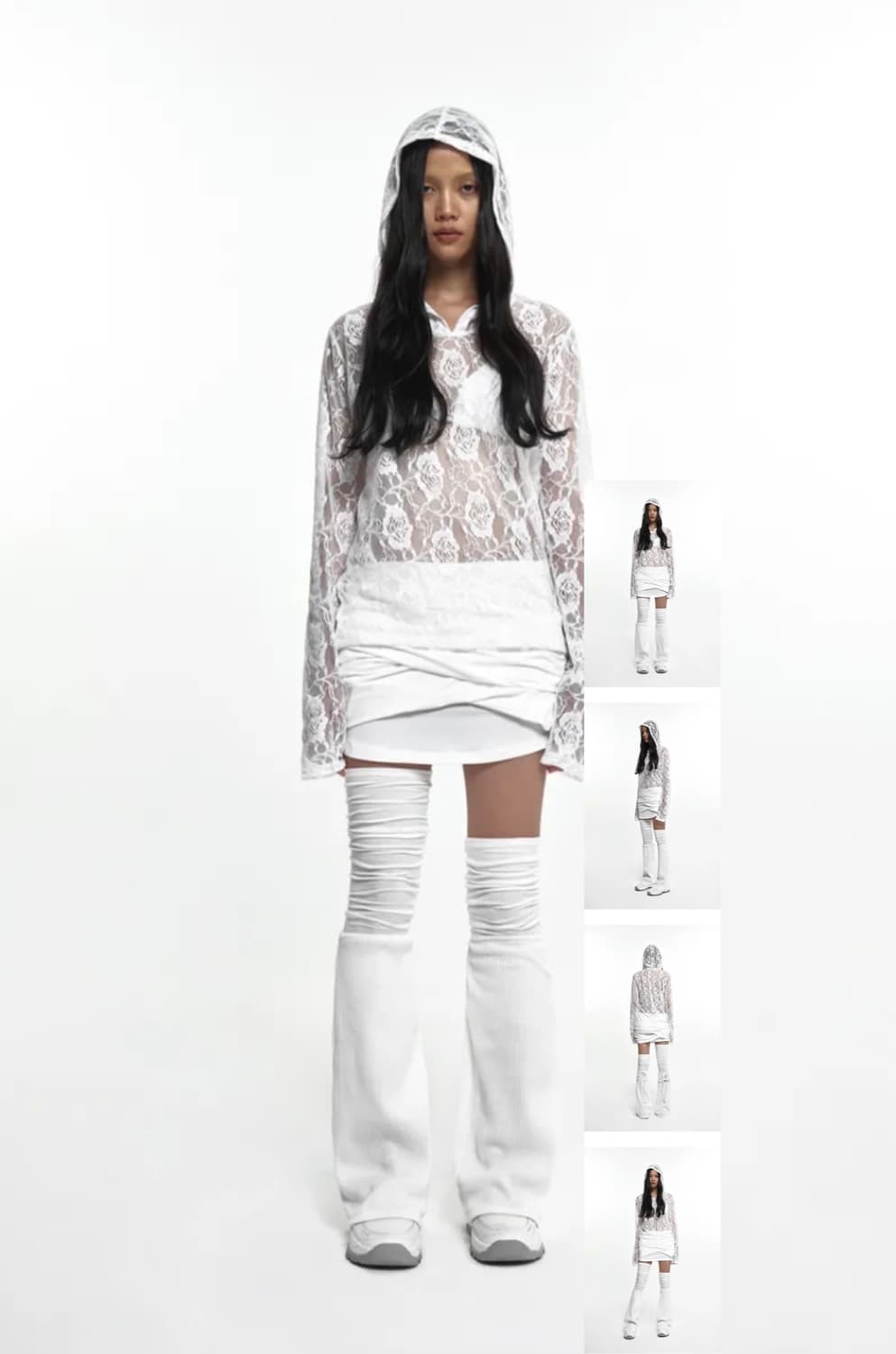 나체 2-PIECE LEG WARMER IVORY 상품이미지1