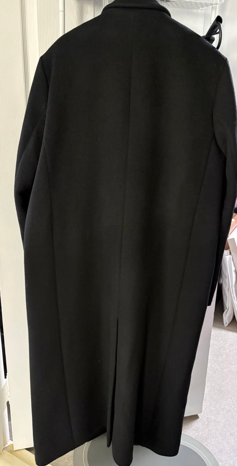 L)로우클래식 더블 롱코트 블랙 새상품 상품이미지2