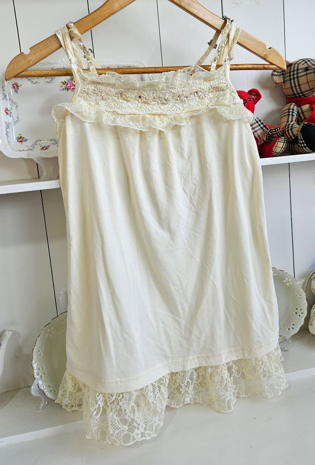 엑시즈팜(axes femme) 레이스 레이어드 슬립 상품이미지2