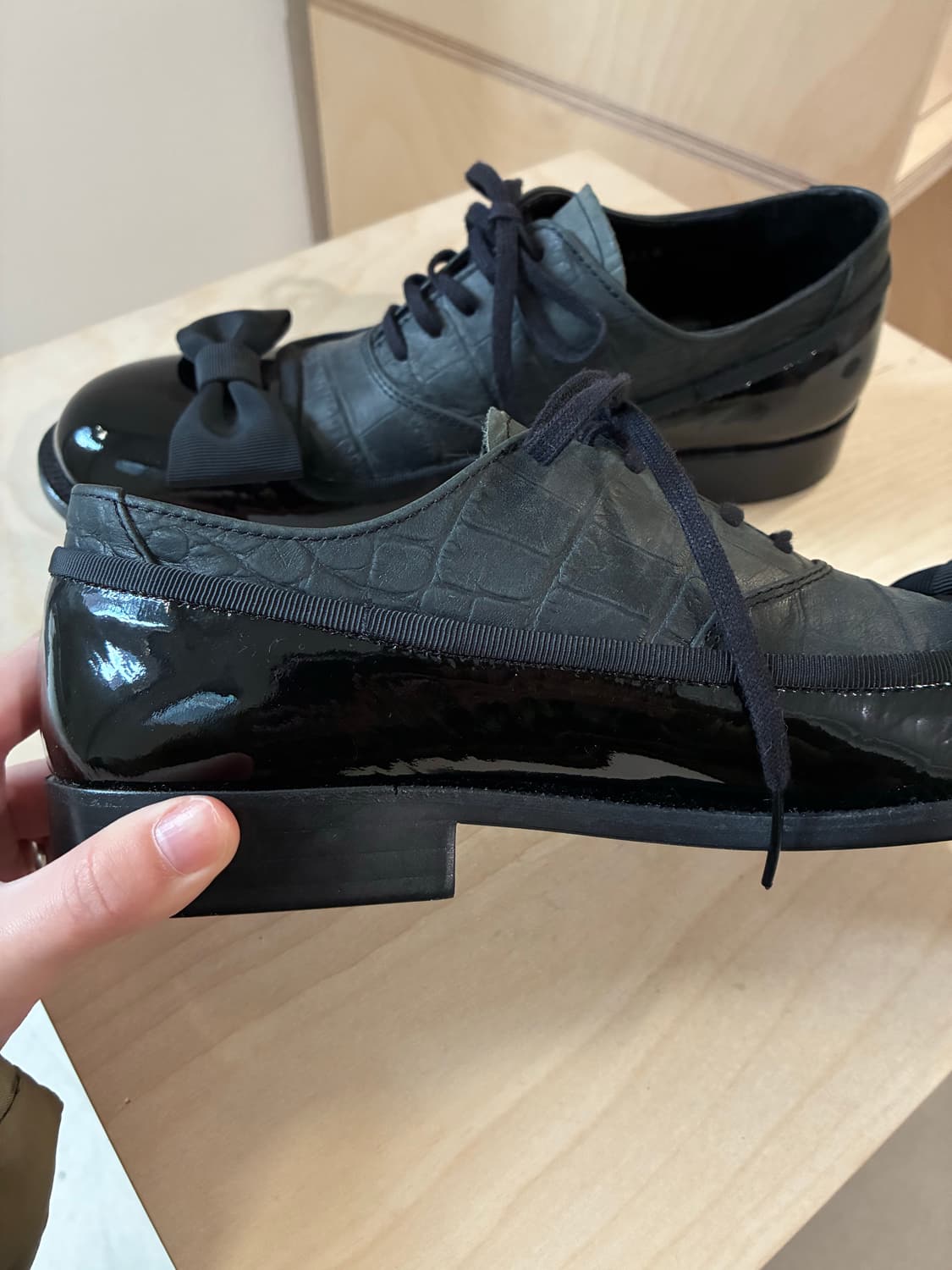 꼼데가르송 리본 구두 상품이미지5