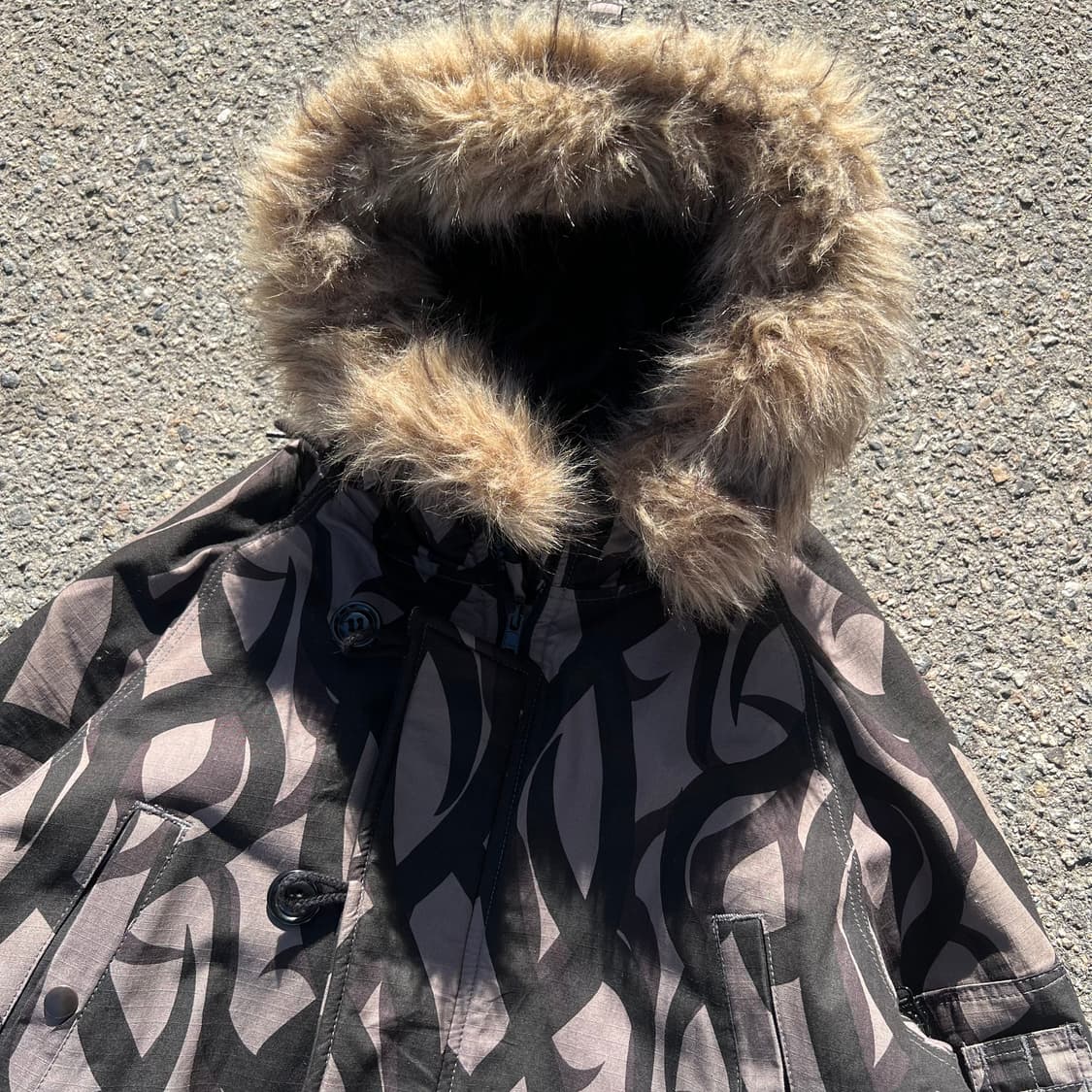 90‘s 휴스턴 트라이벌 카모 N3B 파카 상품이미지3