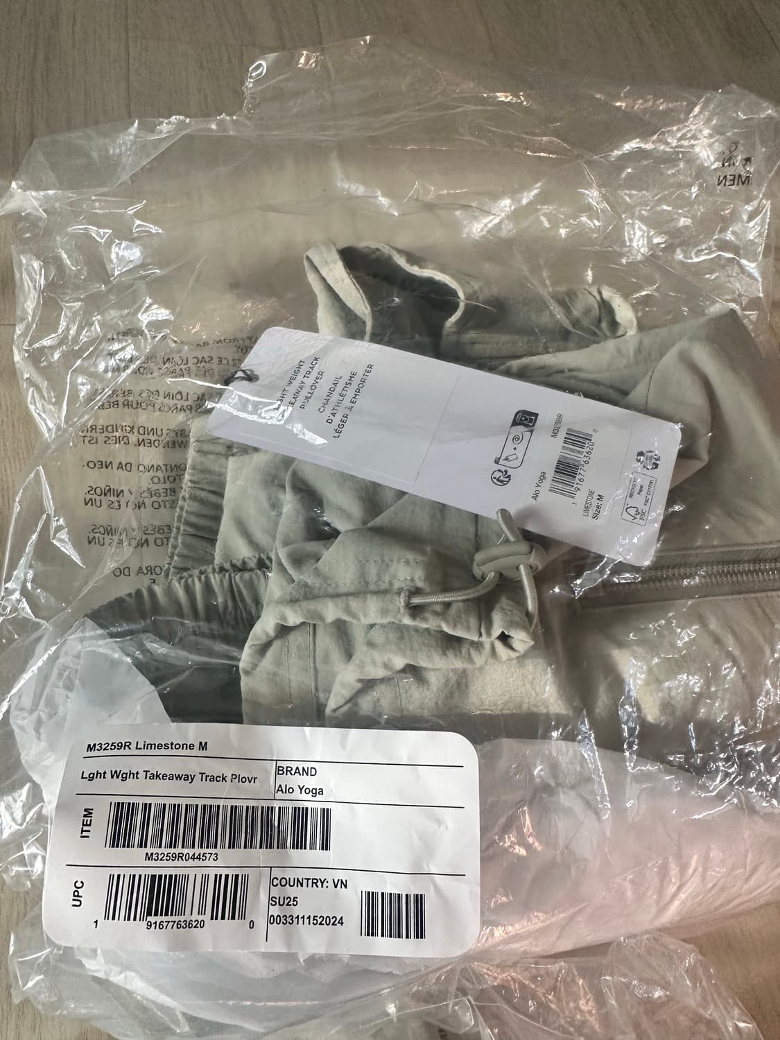 알로요가 라이트웨이트테이크어웨이 풀오버 사이즈M 라임스톤 새상품 상품이미지2