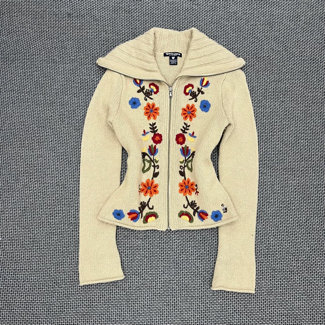 티니위니 자수 니트집업 상품이미지1