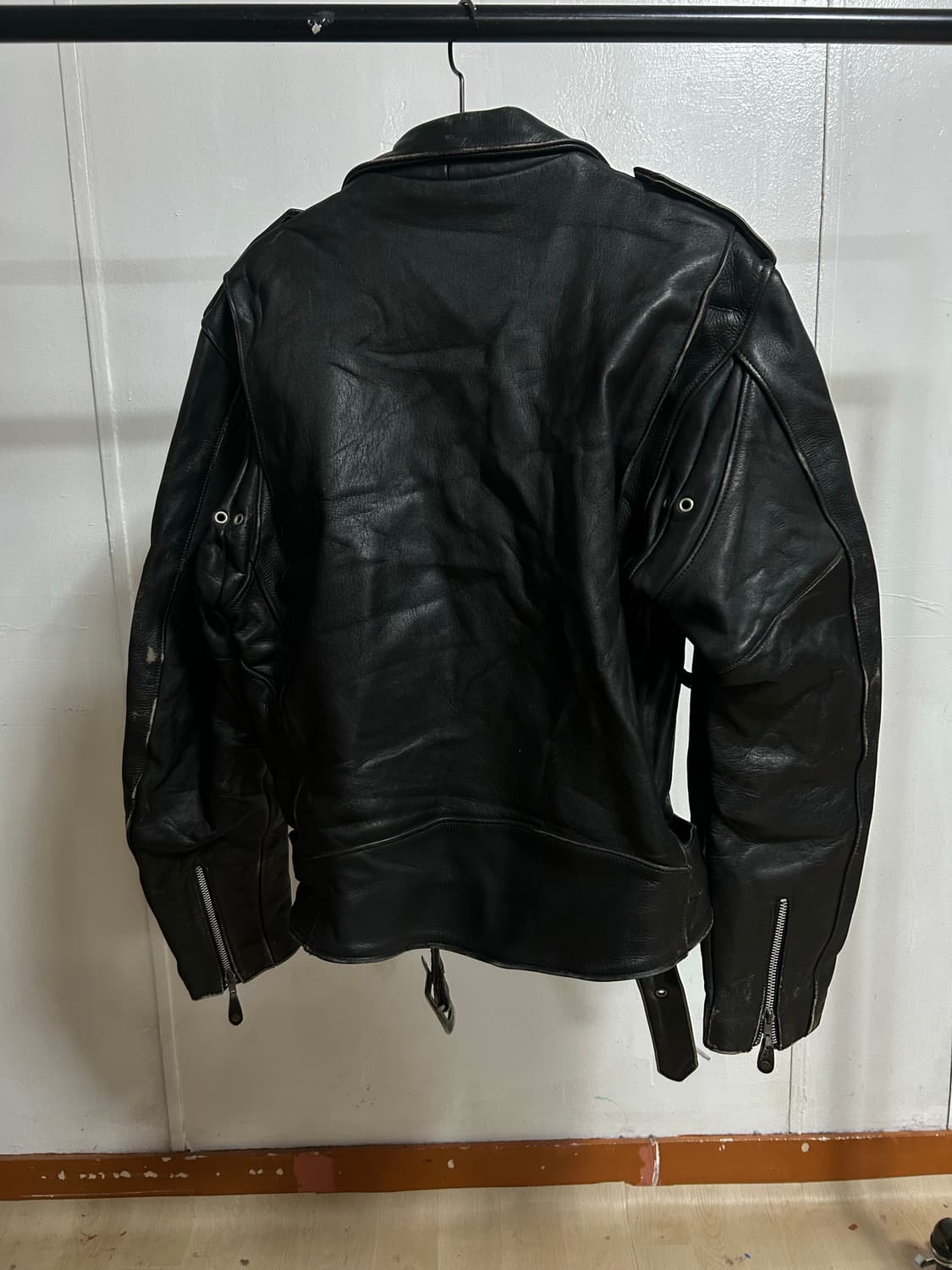 빈티지 레더 라이더 자켓 XL 상품이미지2