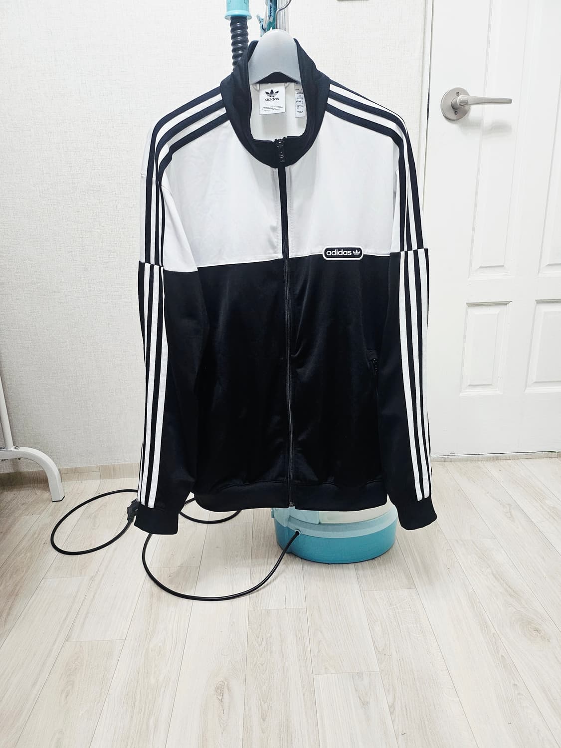 (105)XL ☆초희귀☆ 아디다스 스프릿 파이어버드 [흰검] 트랙탑져지 상품이미지1