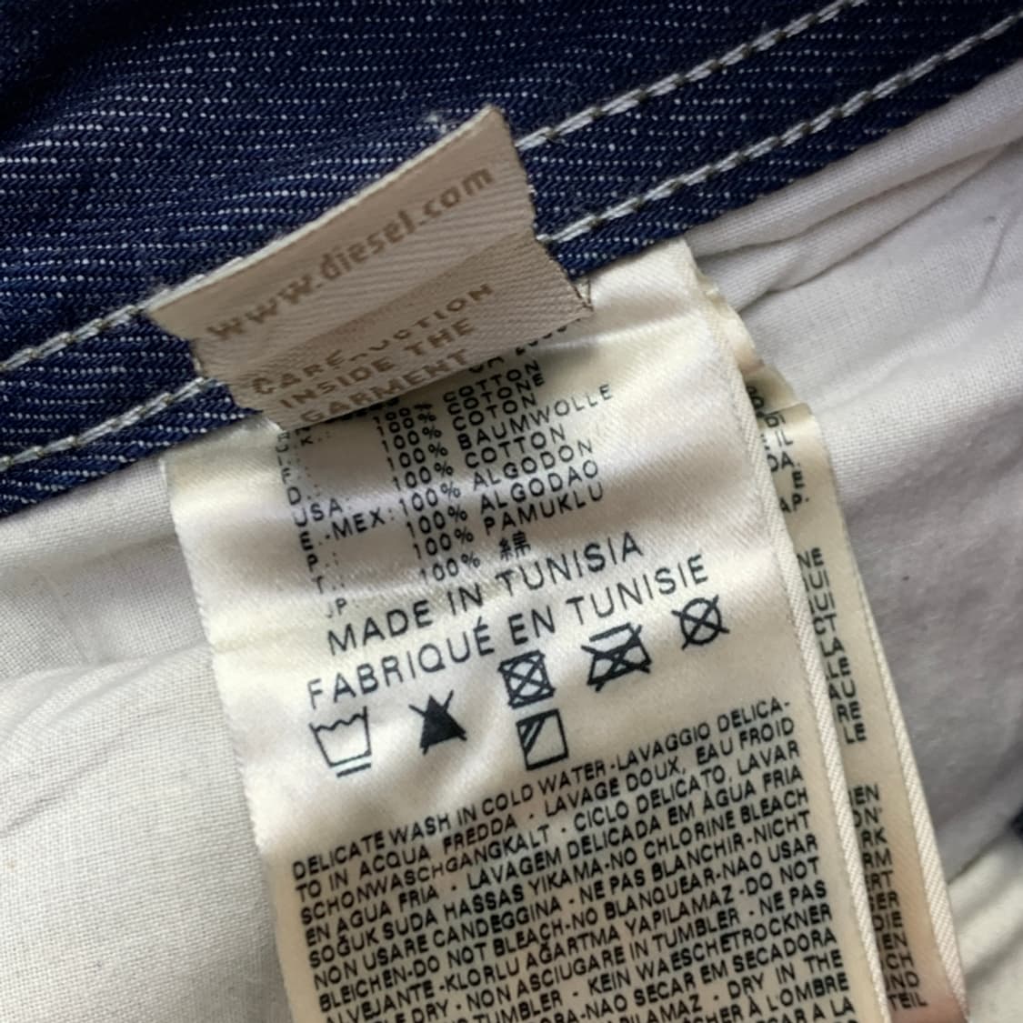 [30/정품] 디젤 야콥 레귤러 슬림 생지 데님 팬츠 L2-0034 상품이미지5