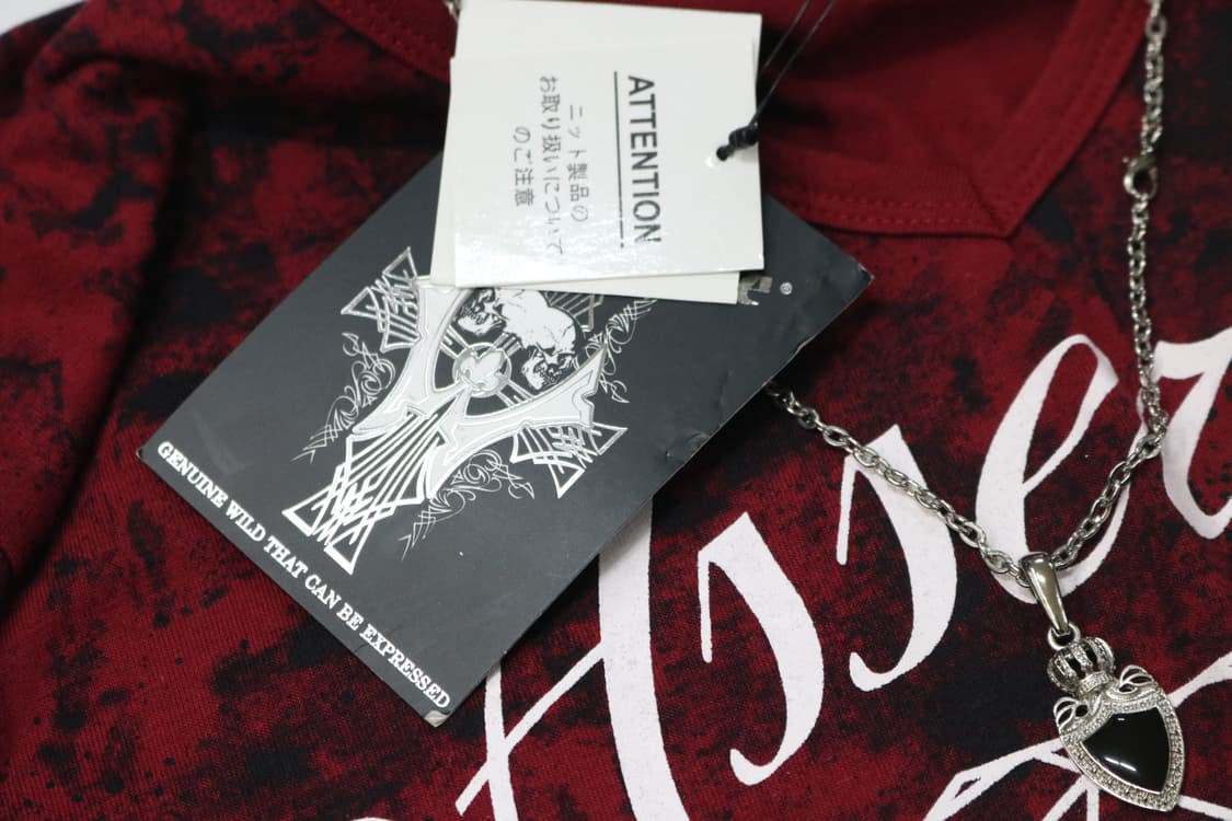 WILD LIFE 와일드 라이프 락시크 펜던트 체인 레드 긴팔티셔츠 상품이미지5