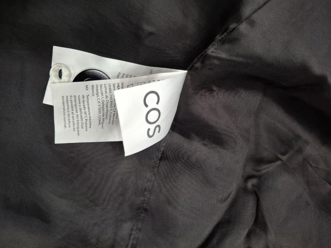 코스 뽀글이 테디베어 코트 블랙 상품이미지4