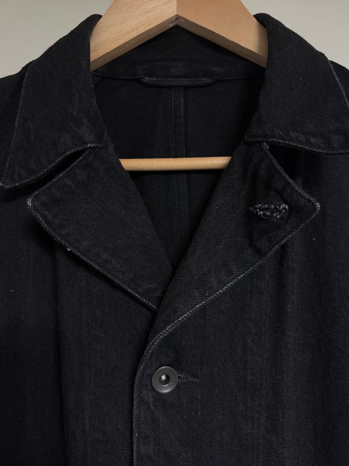 (2)코모리 데님 워크자켓 블랙 23AW 상품이미지4