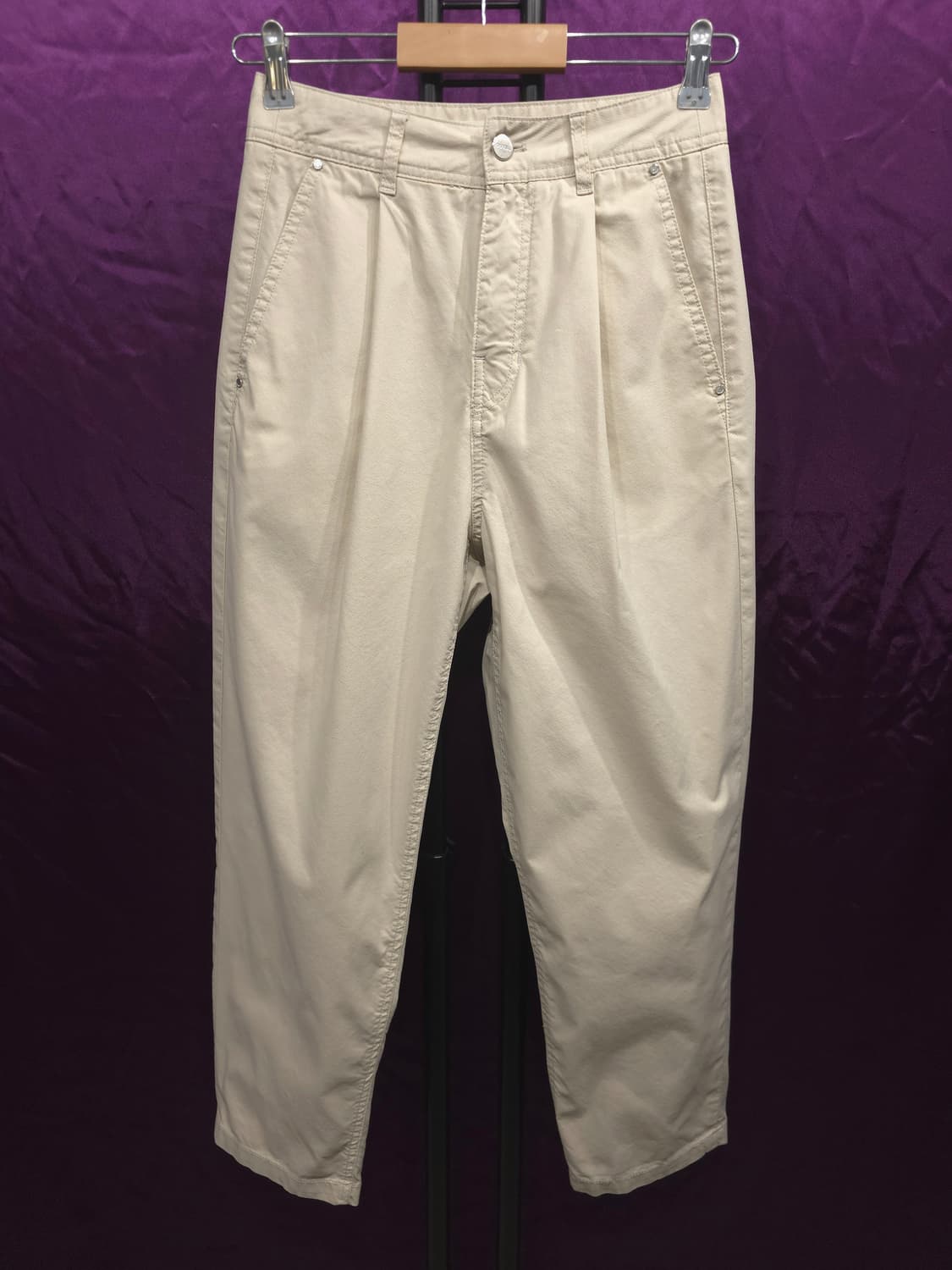 게스 여성 핀턱 와이드 팬츠 26 상품이미지2