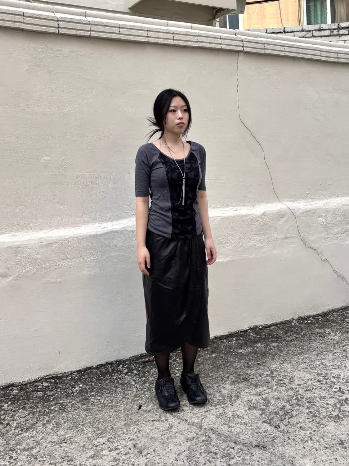 Lace shirring t-shirts 상품이미지2