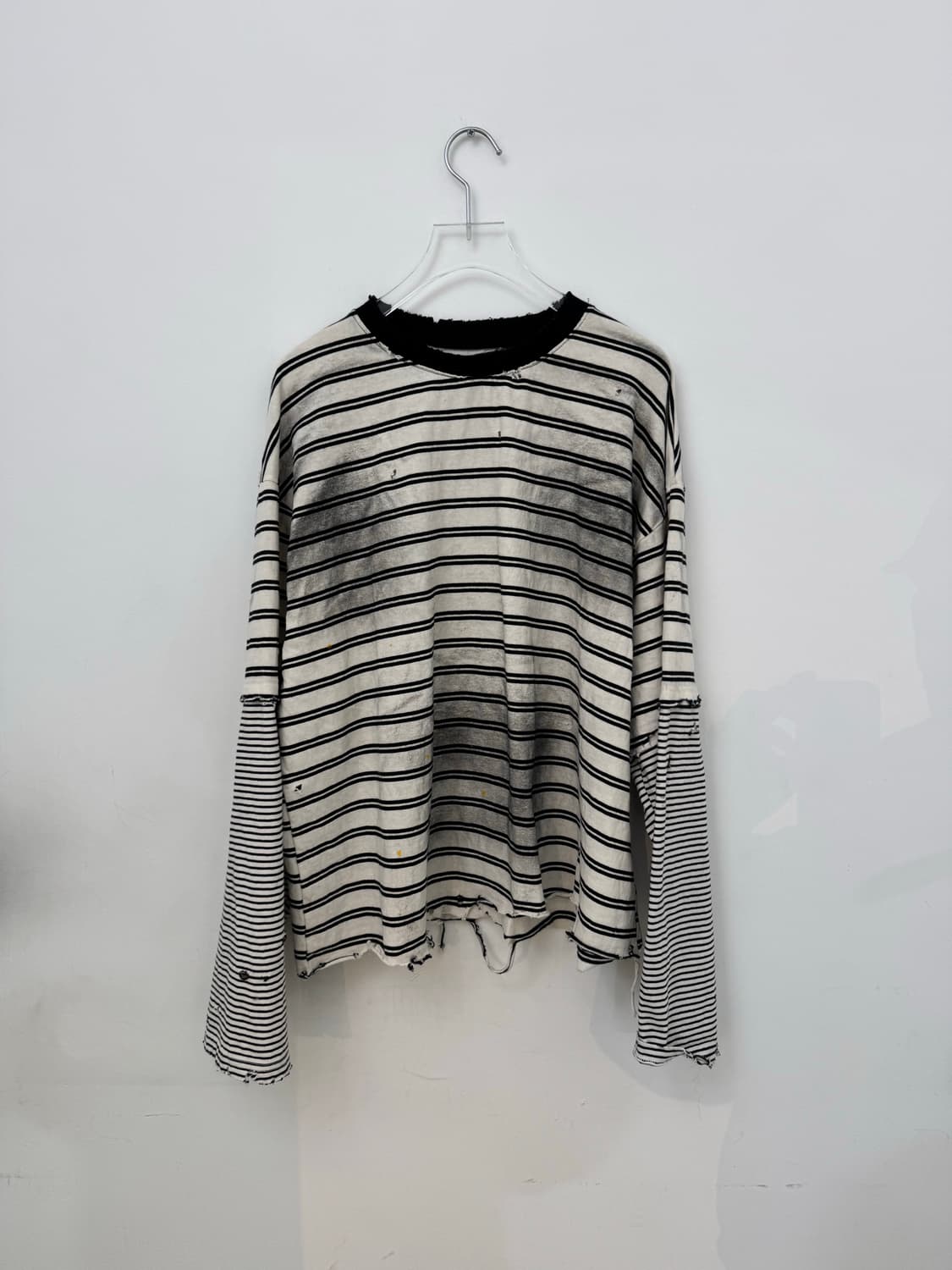 빈티지 레이어드 워싱긴팔 상품이미지1