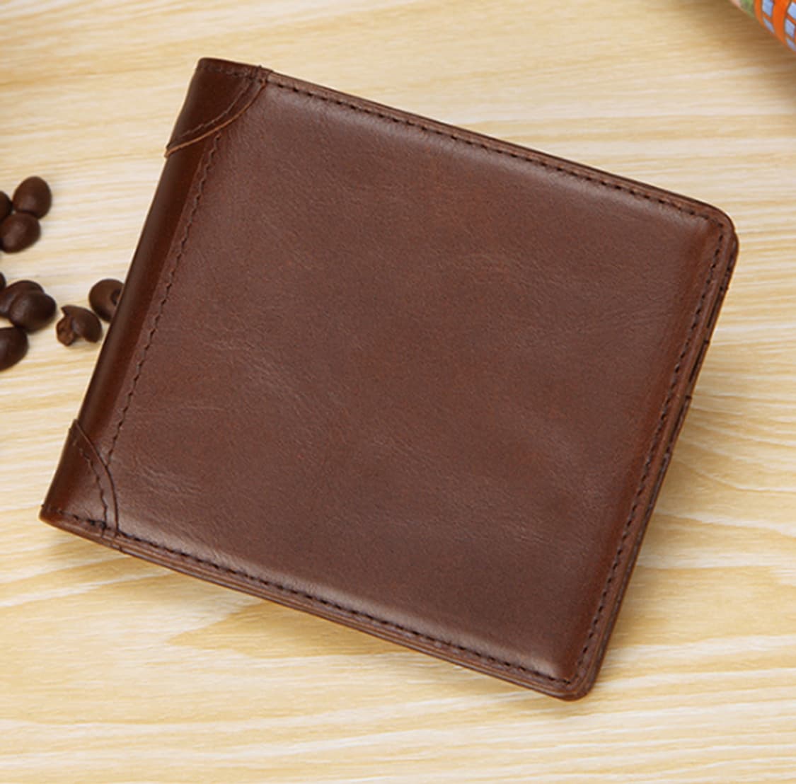 클래식 고급 남성 소가죽 반지갑 판매 상품이미지8