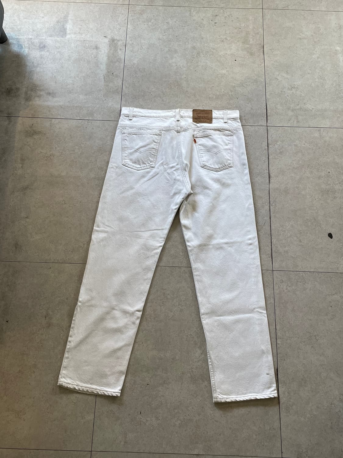 리바이스505 화이트진 청바지(오렌지탭) 상품이미지1