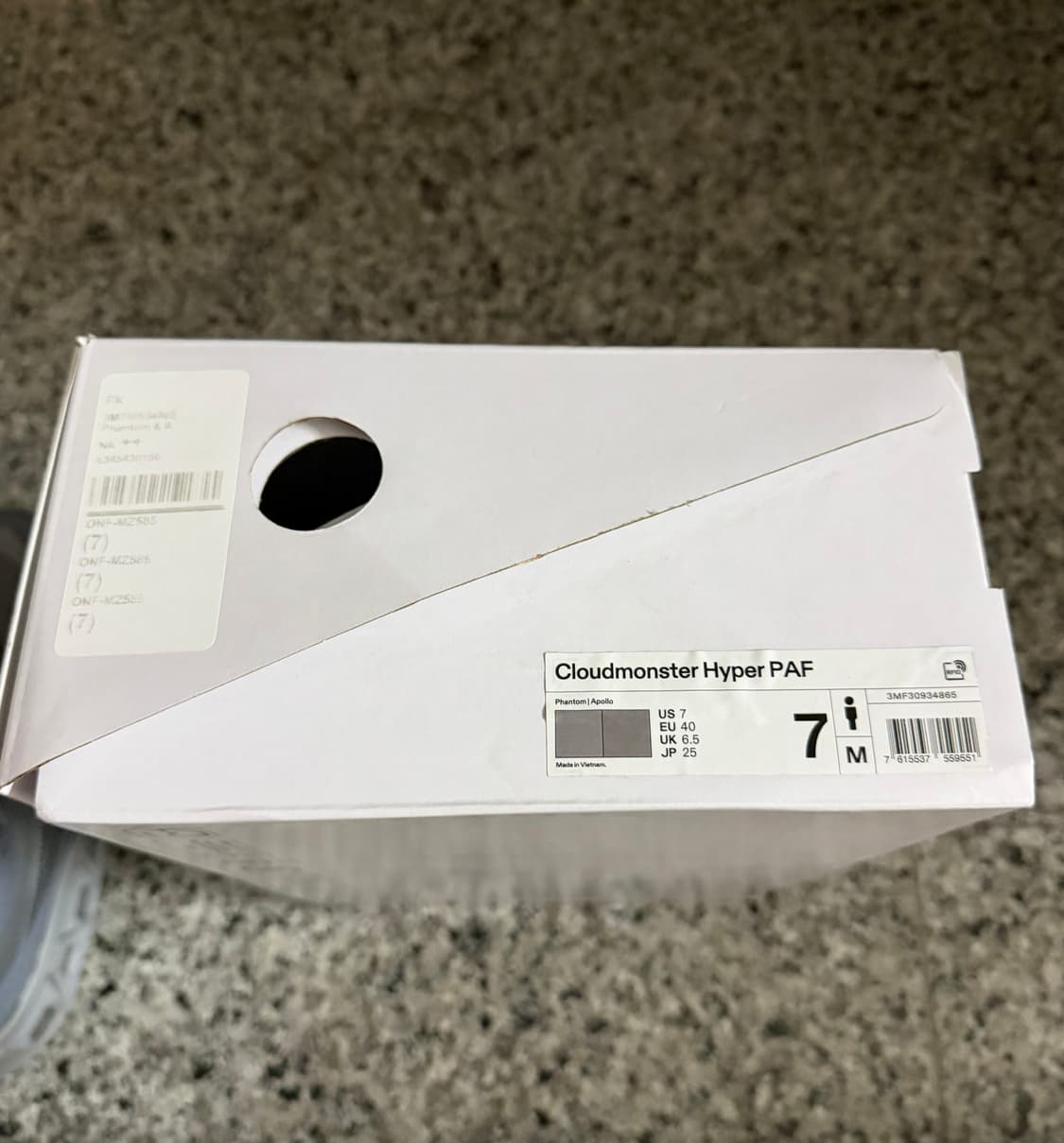 온러닝 파프 클라우드몬스터 그레이 250 상품이미지6