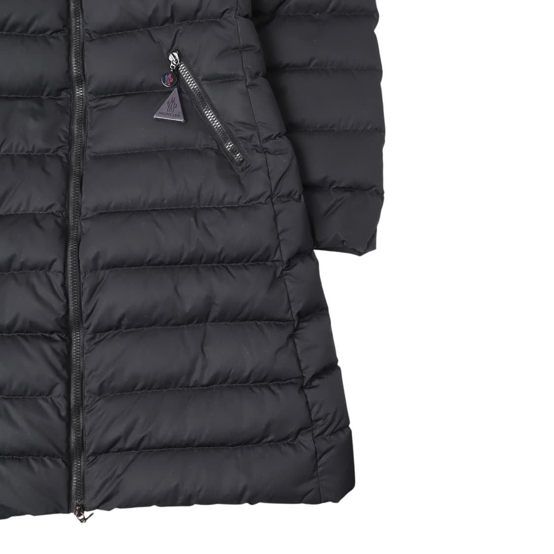 몽클레어 블랙 모카맷 미드 롱패딩 상품이미지4