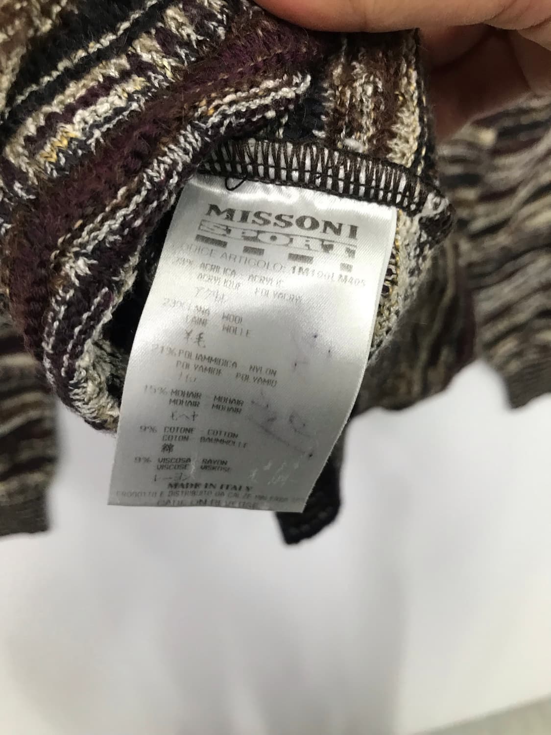 미쏘니 패턴니트 상품이미지3