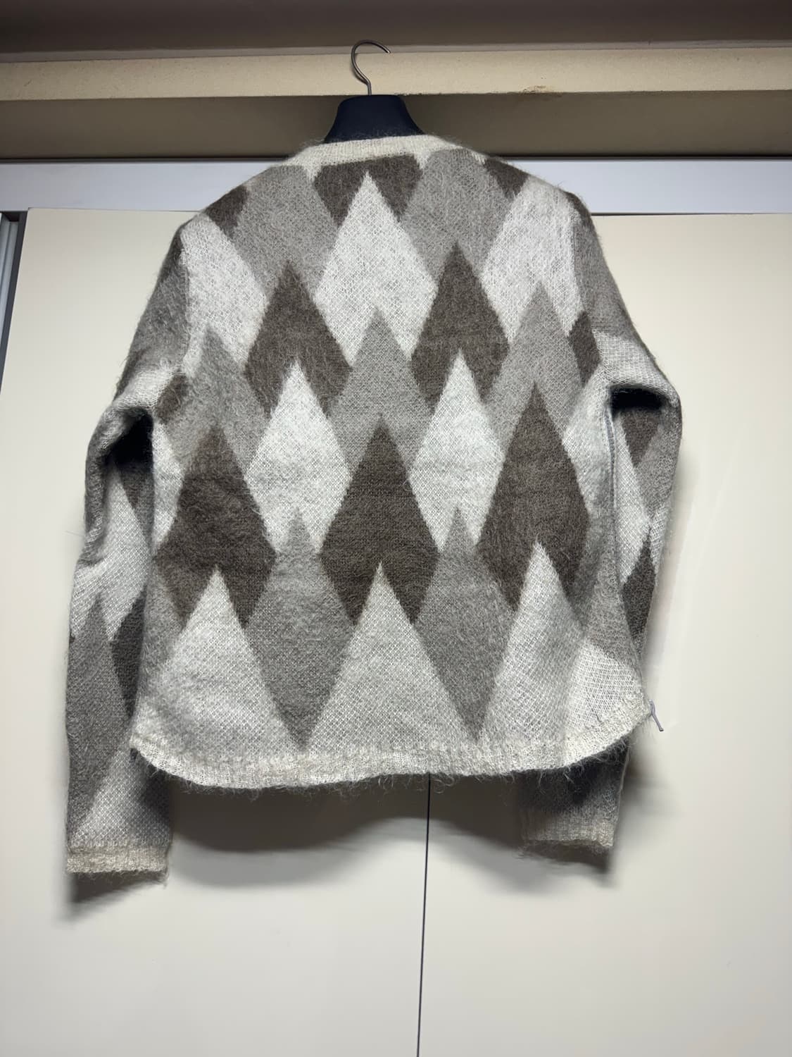 선시 12AW 모헤어 아가일 니트 상품이미지2