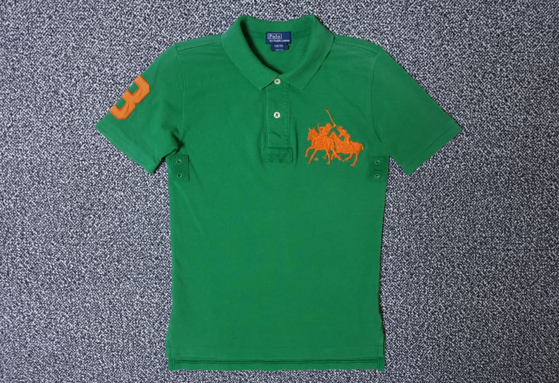 [무료배송][140]폴로 키즈 피케 반팔티 카라티 상품이미지1