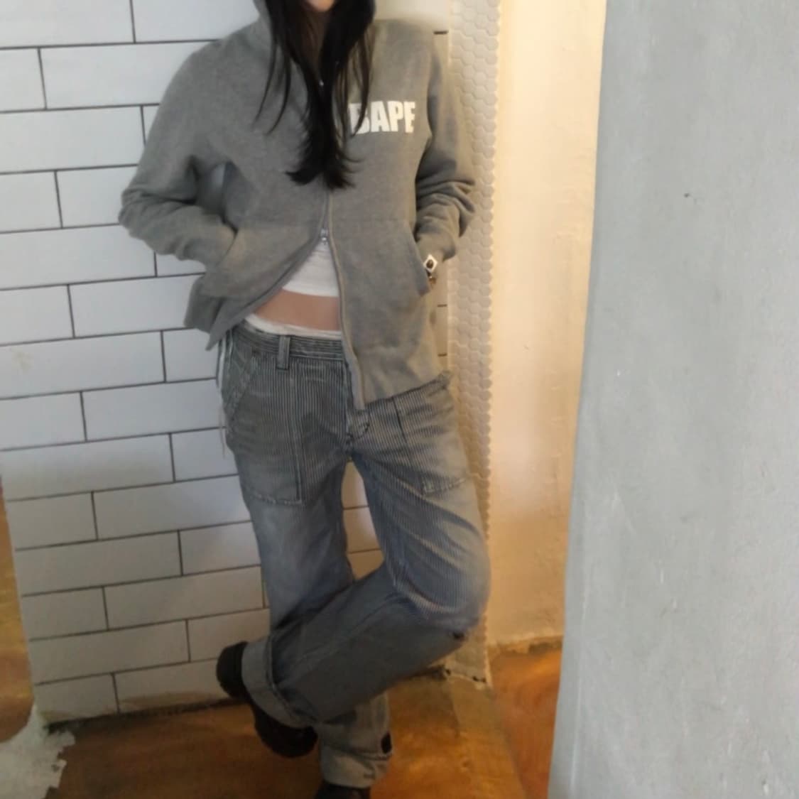 Japanese Brand 히코리 스트라이프 팬츠 / 40 사이즈 상품이미지7