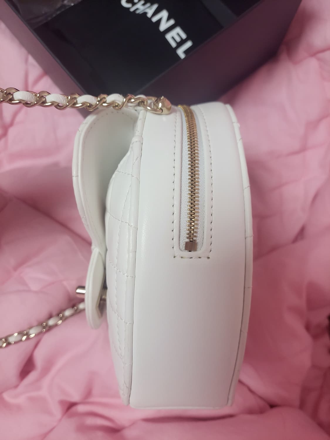 정품)급처상태좋음!샤넬 하트백 라지사이즈 이시영,모델아이린 가방 크로스백 상품이미지9