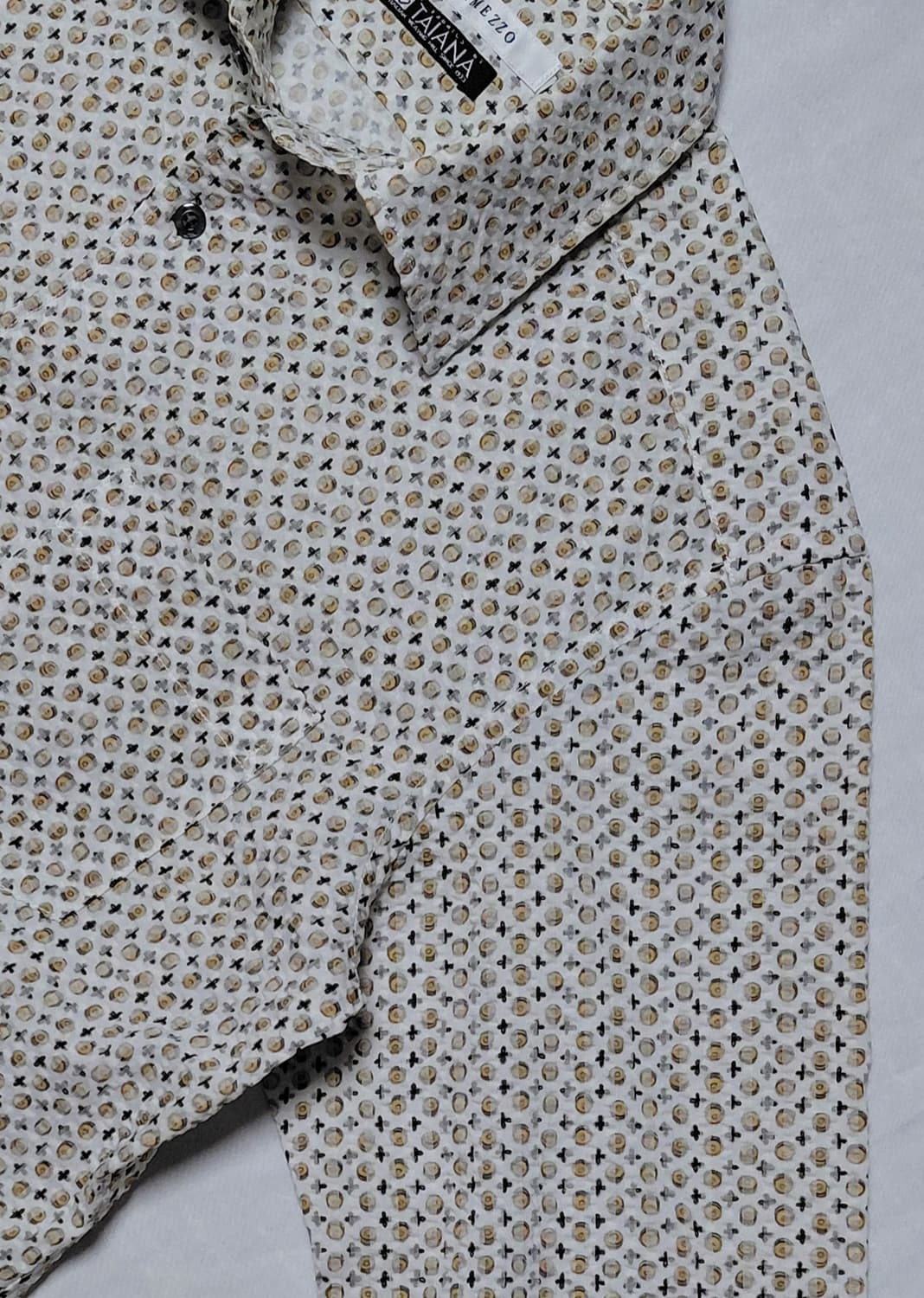 [M/95] 인터메조 x 이탈리아 TAIANA 원단 고급 패턴 셔츠 상품이미지3