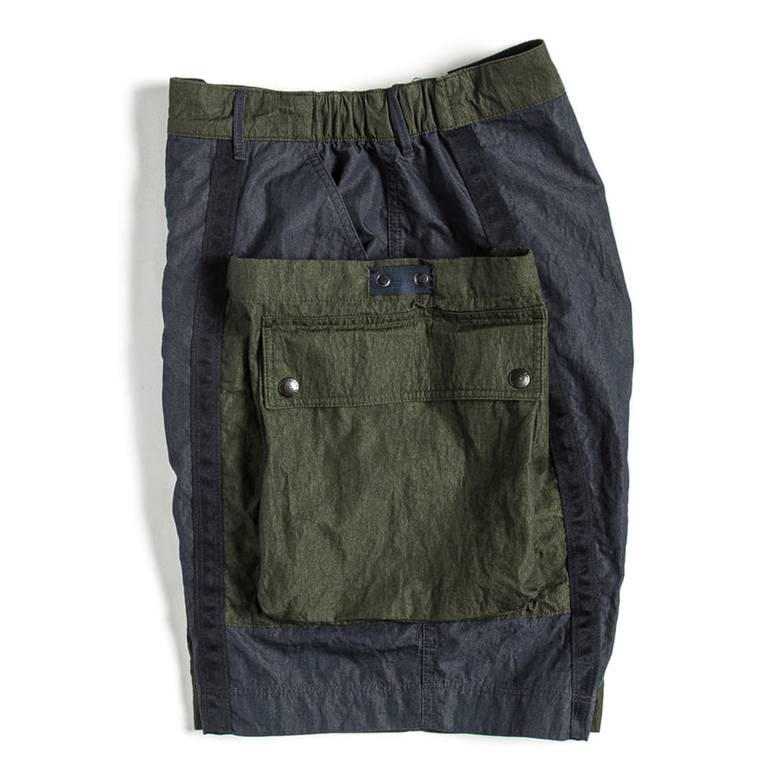 이스트로그 wagon short navy&olive 반바지 상품이미지4