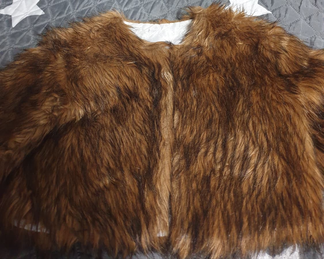 인조모피 안감퀄팅 크롭 퍼 자켓 (F) 상품이미지2